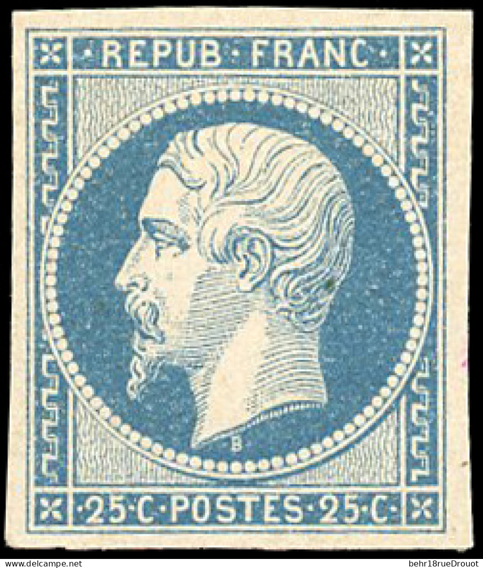 * 10 - 25c. Bleu. Signé Georges BEHR. SUP. - 1849-1850 Ceres