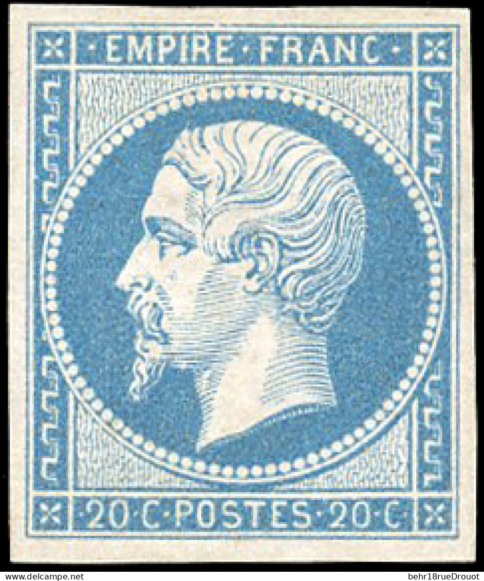 * 14A - 20c. Bleu. TB. - 1853-1860 Napoléon III.