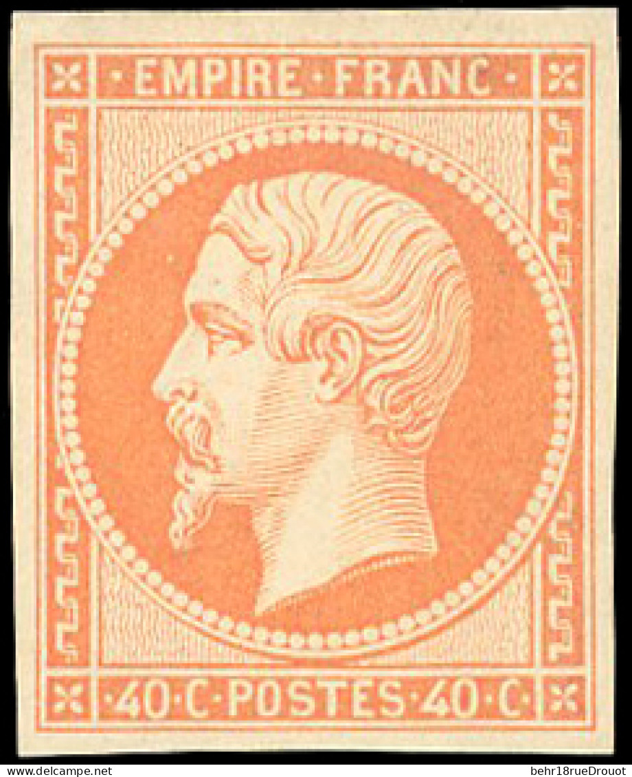 * 16 - 40c. Orange. Très Belle Couleur Et Fraîcheur. SUP. - 1853-1860 Napoleon III