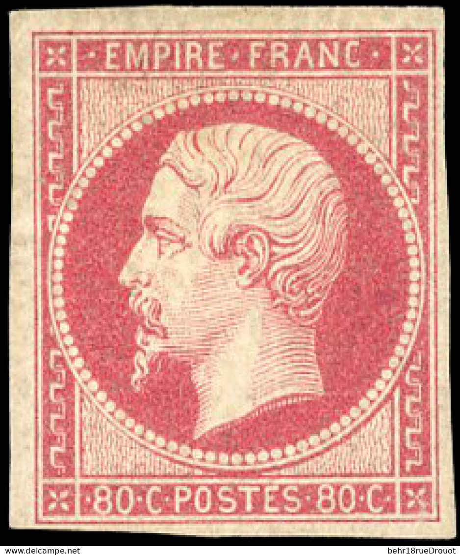 * 17B - 80c. Rose. Signé Georges BEHR. B. - 1853-1860 Napoléon III.