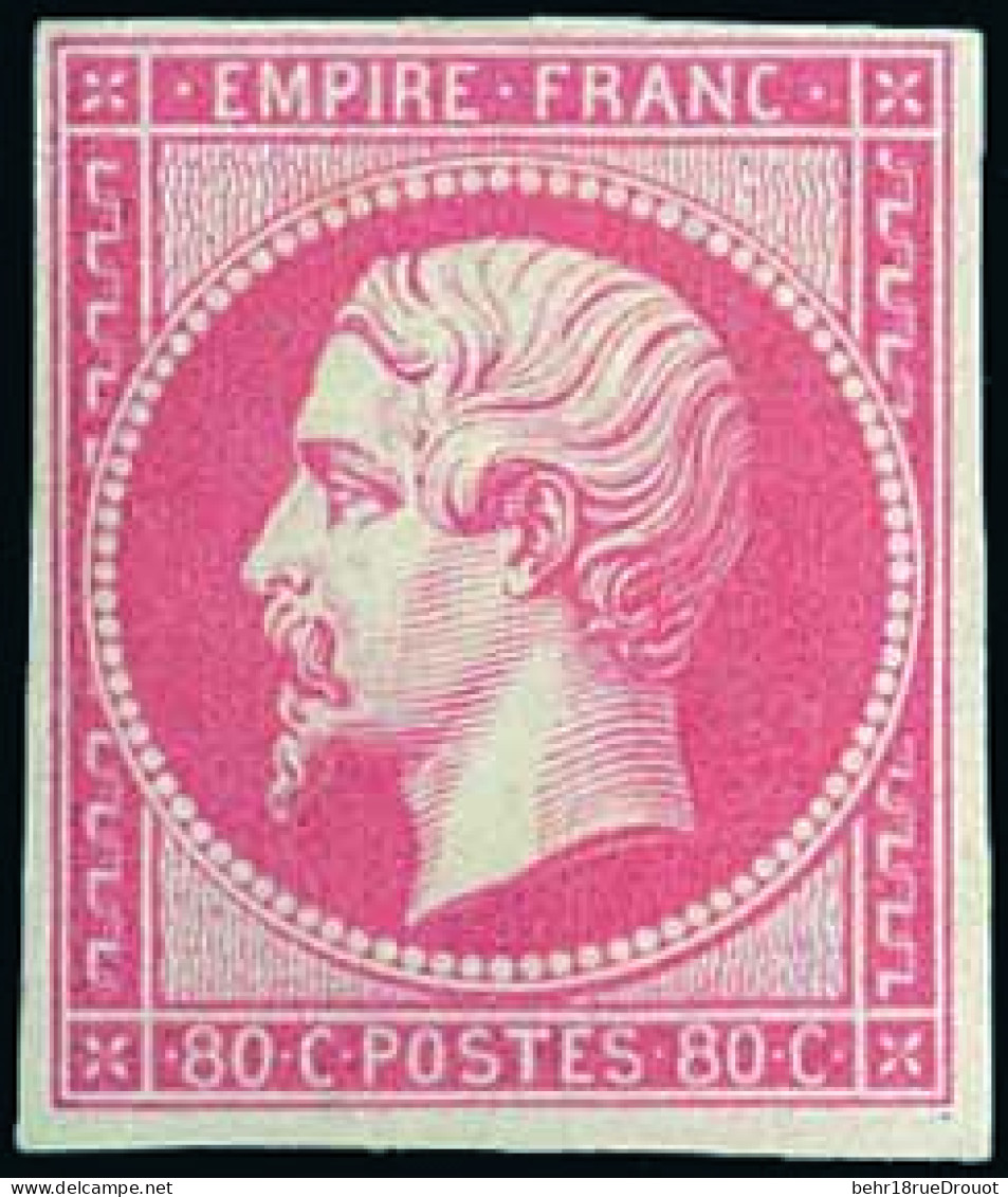 * 17Ba - 80c. Rose Vif. TB. - 1853-1860 Napoleone III