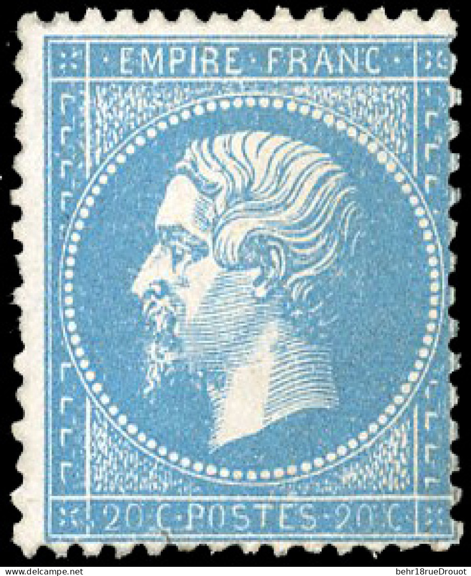 * 22 - 20c. Bleu. TB. - 1862 Napoleone III