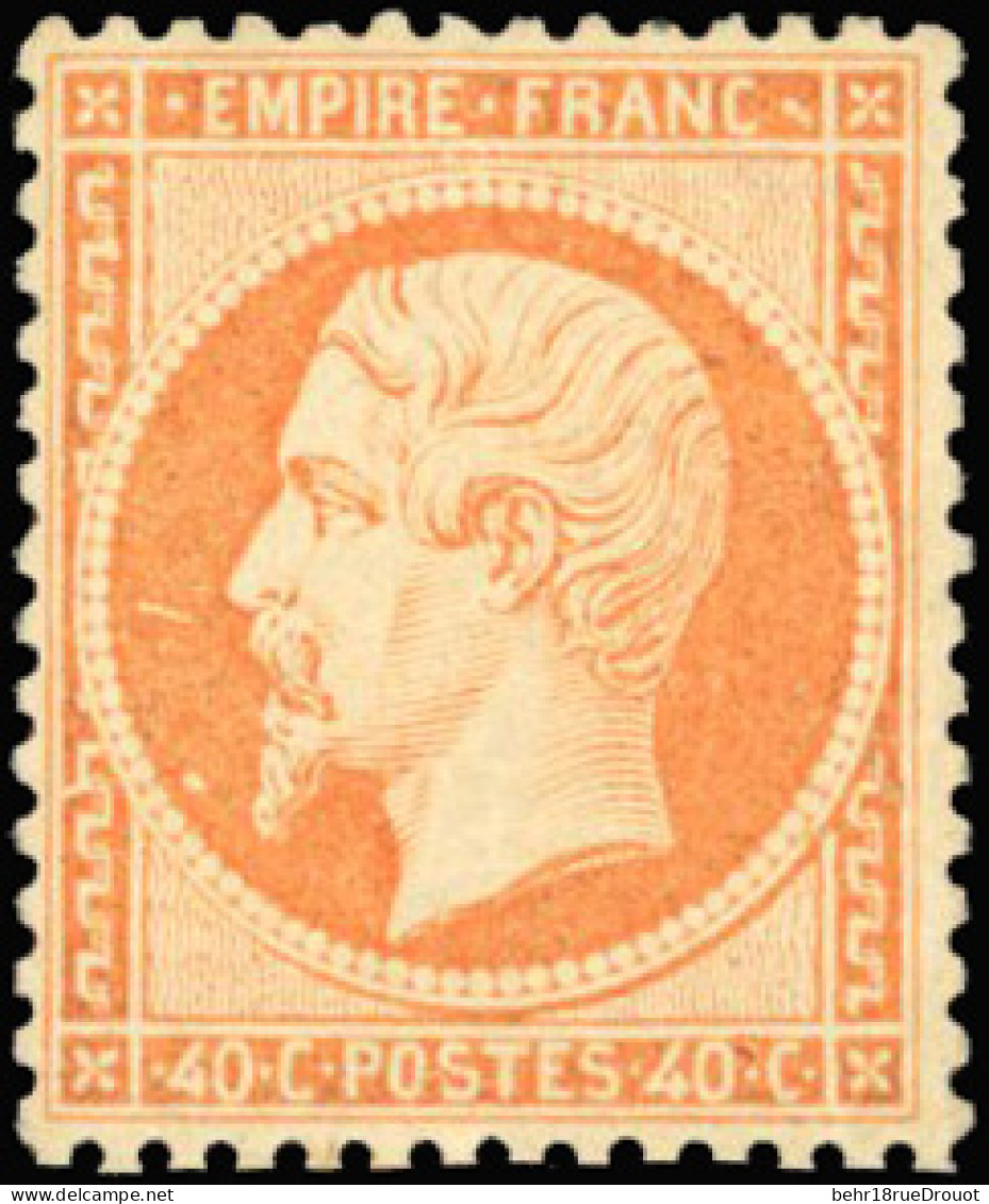 * 23b - 40c. Orange Vif. Très Bien Centré. SUP. - 1862 Napoléon III