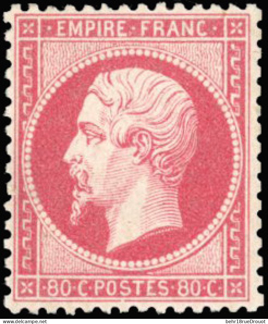 * 24 - 80c. Rose. Centrage Parfait. SUP. - 1862 Napoléon III