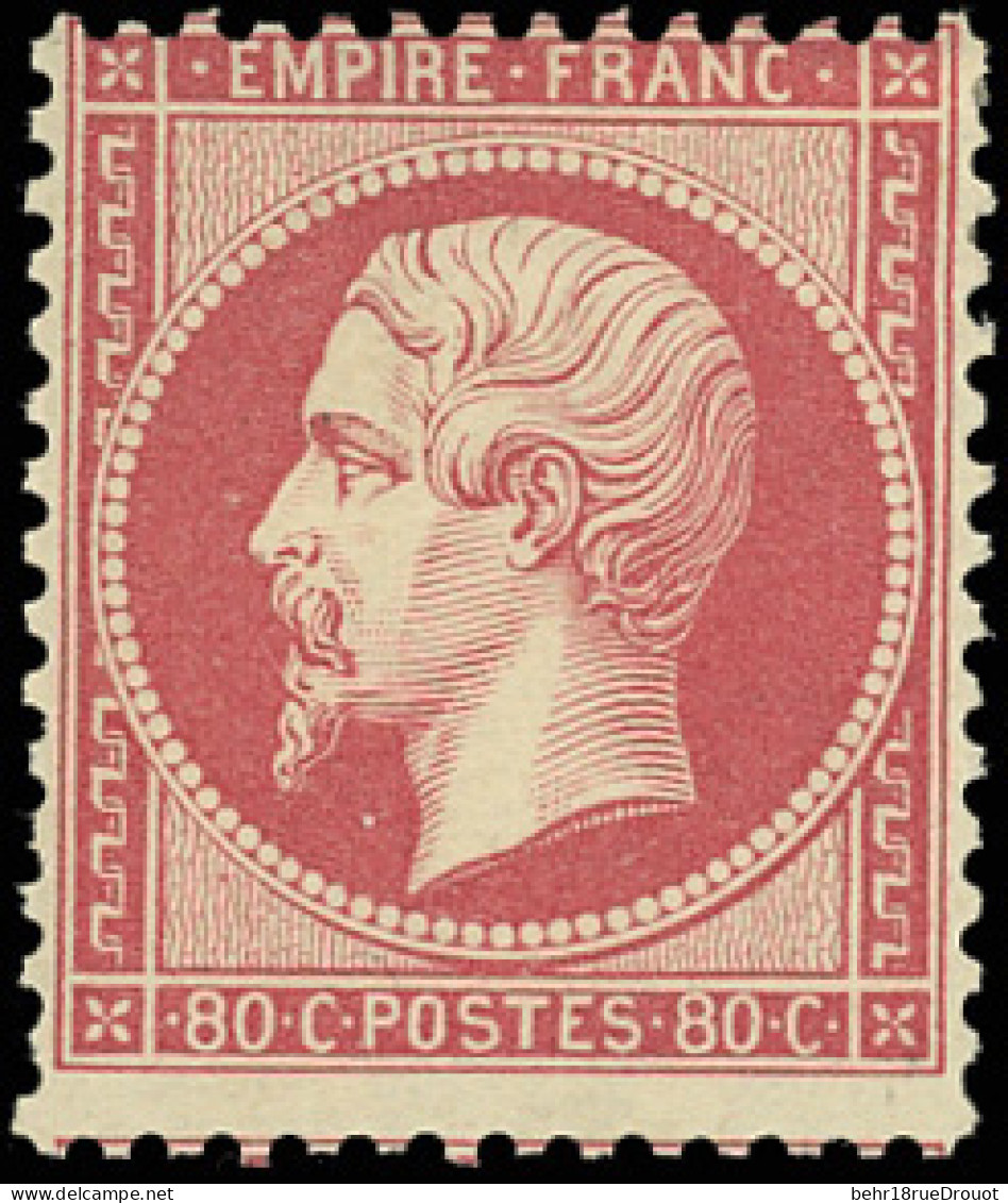 * 24 - 80c. Rose. Belle Nuance. Grande Fraîcheur. TB. - 1862 Napoléon III