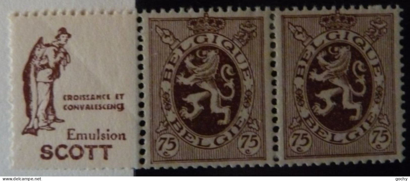 BELGIUM :   1929 - PUBS   PU 57 *   .  COTE: 45,00€ - Nuovi