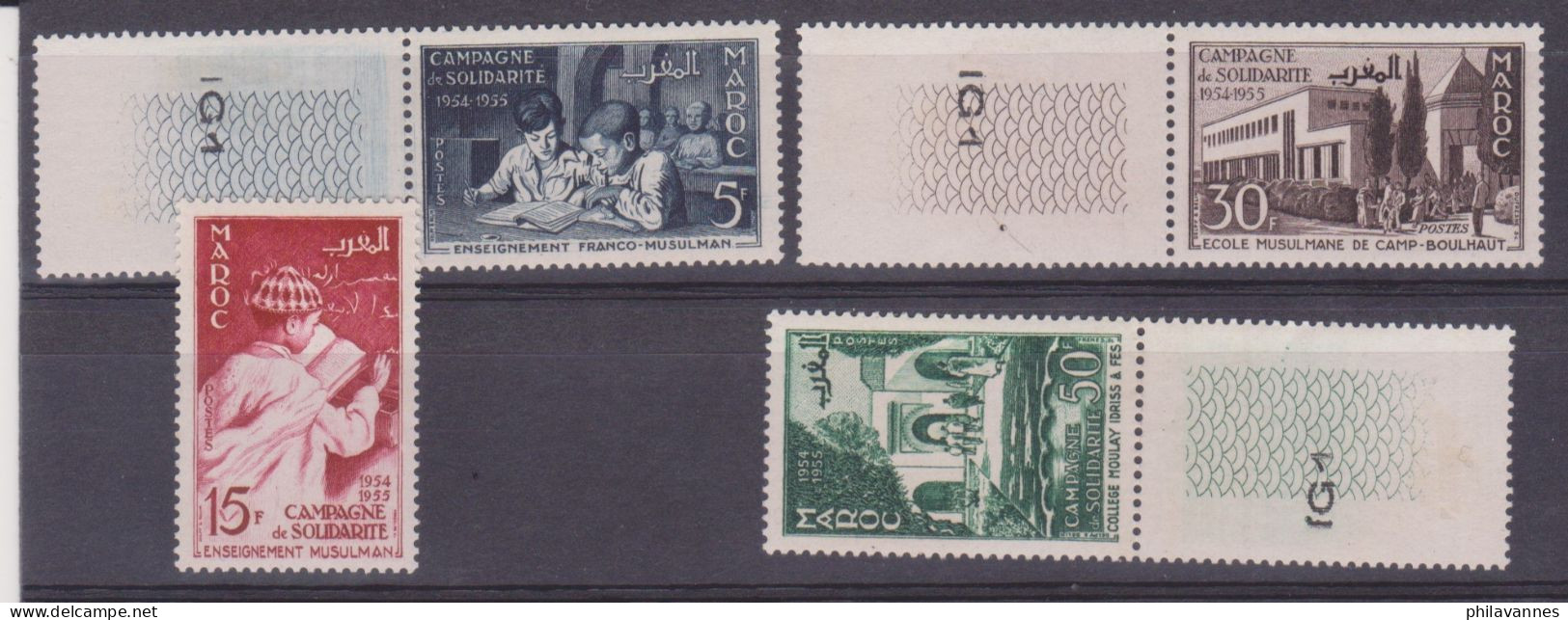 MAROC, N°339 à 342, Neuf**  ,cote 11€ ( Maroc/032) - Unused Stamps