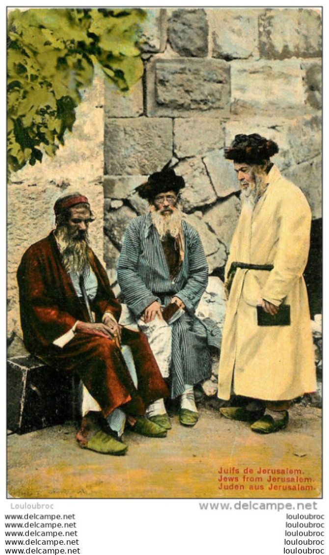 JUIFS DE JERUSALEM  JUDAICA - Jewish