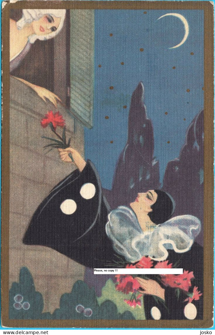 CHIOSTRI Beautifull Vintage Art-Deco Postcard By Ballerini & Fratini - Chiostri, Carlo