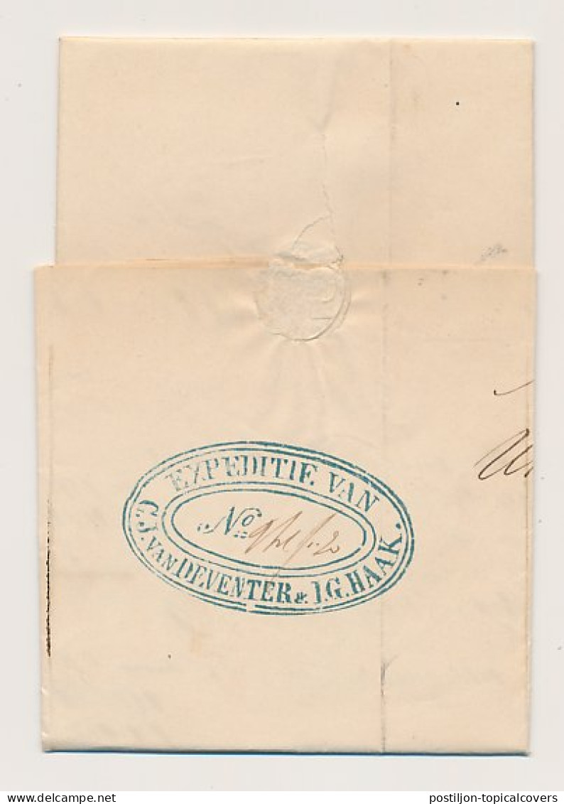 Utrecht - Den Haag 1850 - Expeditie Van Deventer En Haak - ...-1852 Préphilatélie