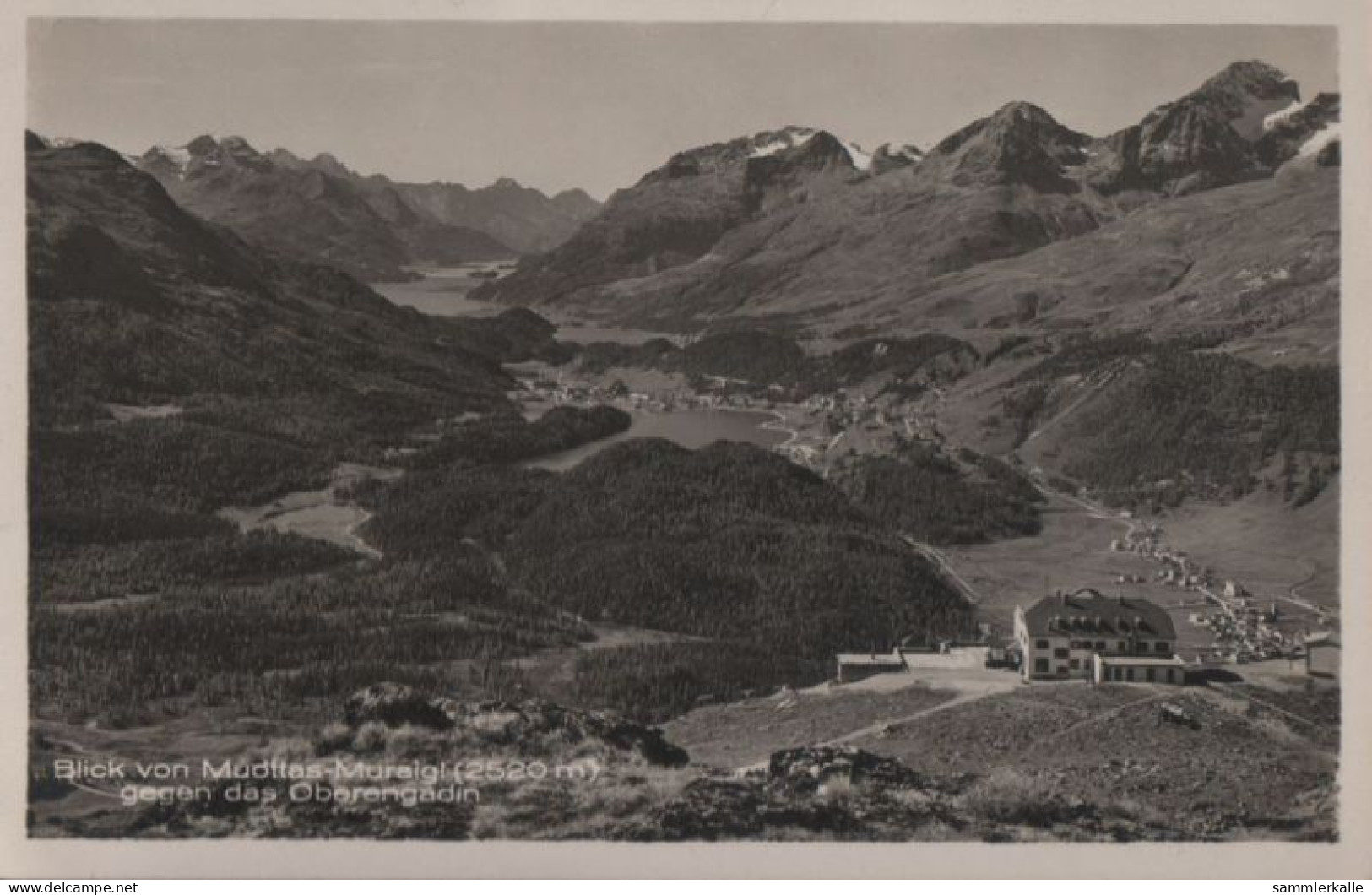 59130 - Schweiz - Muottas Muragl - Blick Gegen Oberengadin - Ca. 1950 - Autres & Non Classés