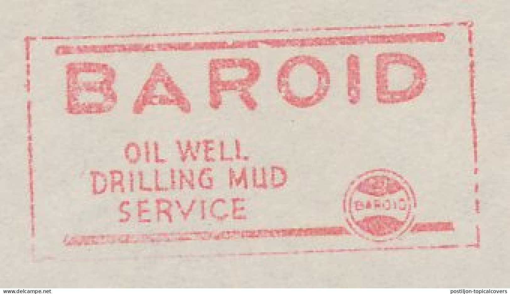 Meter Top Cut USA 1947 Oil Well Drilling Mud Service - Baroid - Andere & Zonder Classificatie