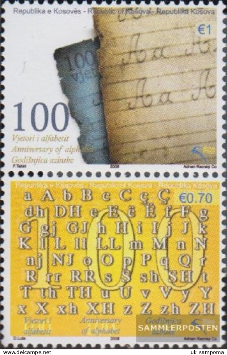 Kosovo 116-117 Couple (complete Issue) Unmounted Mint / Never Hinged 2008 Alphabet - Kosovo