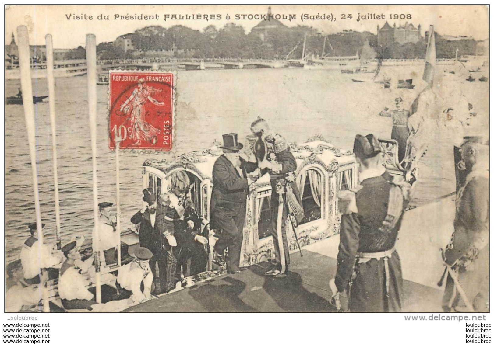 VISITE DU PRESIDENT FALLIERES A STOCKHOLM JUILLET 1908 - Figuren