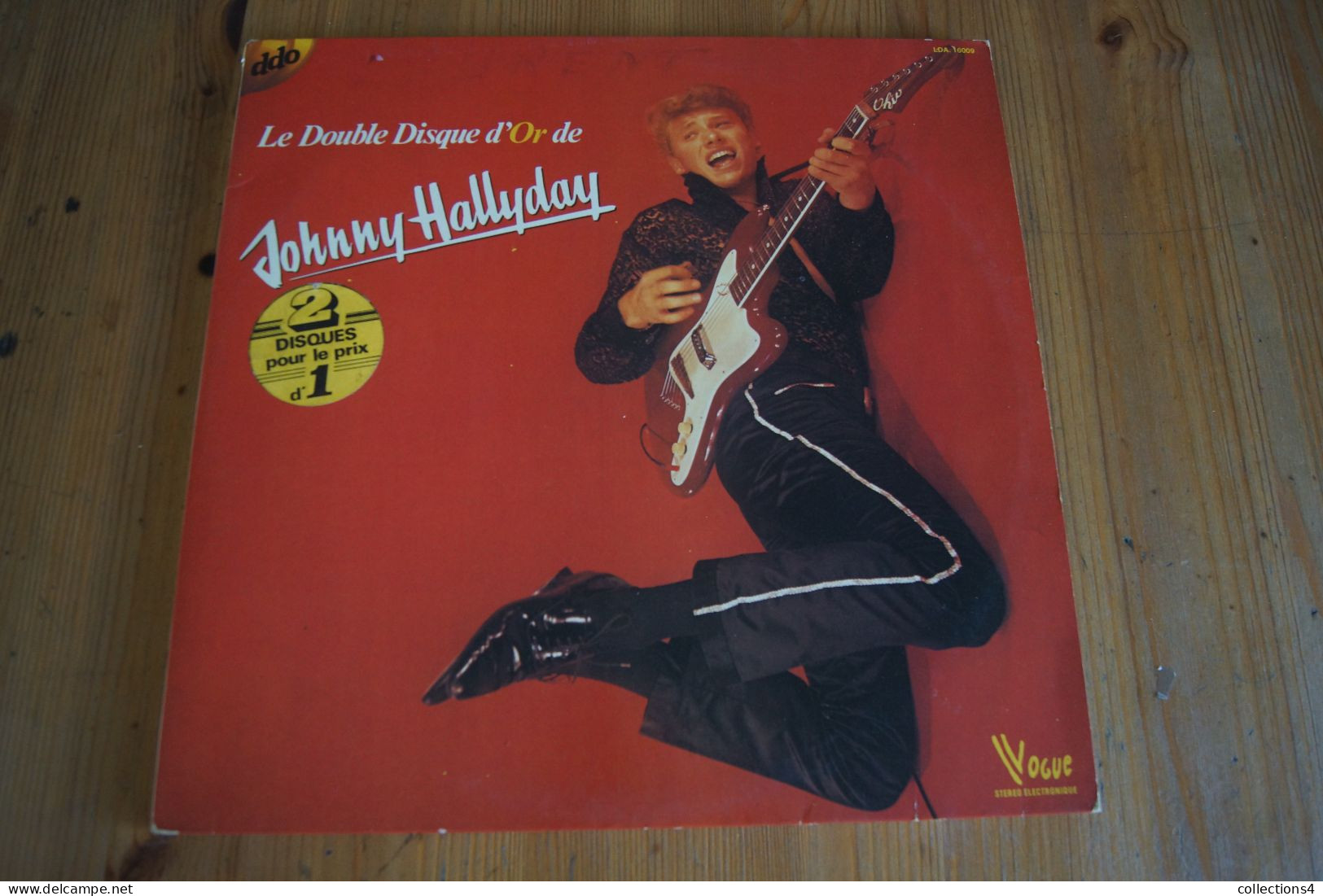 JOHNNY HALLYDAY LE DOUBLE DISQUE D OR 2 LP 19? PERIODE VOGUE VARIANTE - Rock