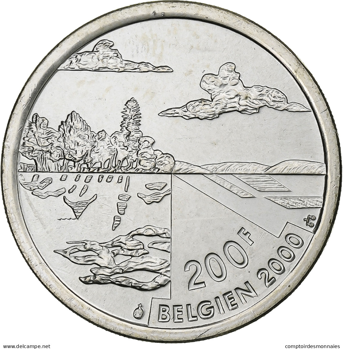 Belgique, Albert II, 200 Francs, 2000, Argent, SPL - 200 Frank