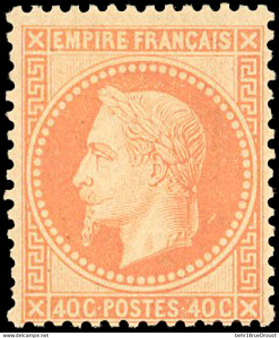 * 31 - 40c. Orange. Belle Nuance. B. - 1863-1870 Napoléon III Lauré