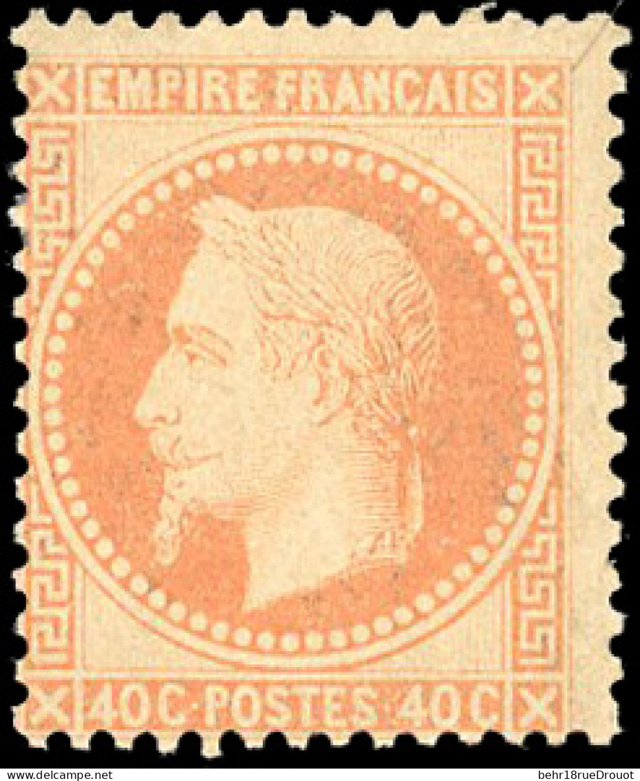 * 31 - 40c. Orange. Décentré. - 1863-1870 Napoléon III Con Laureles