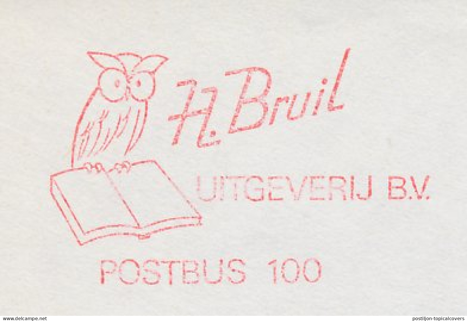 Meter Cut Netherlands 1980 - Frama 630 Bird - Owl  - Other & Unclassified