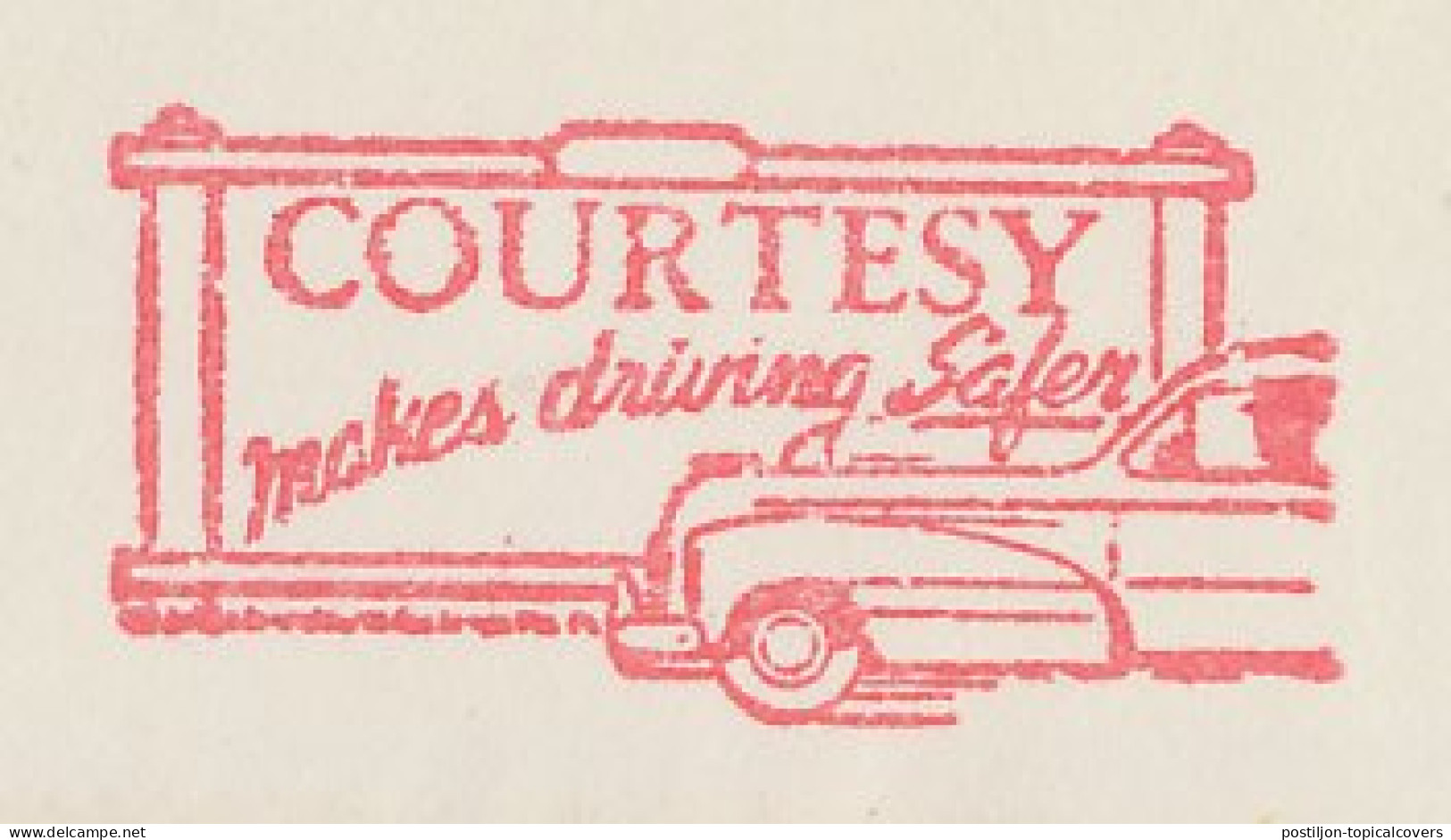 Meter Top Cut USA 1955 Traffic Safety - Courtesy - Other & Unclassified