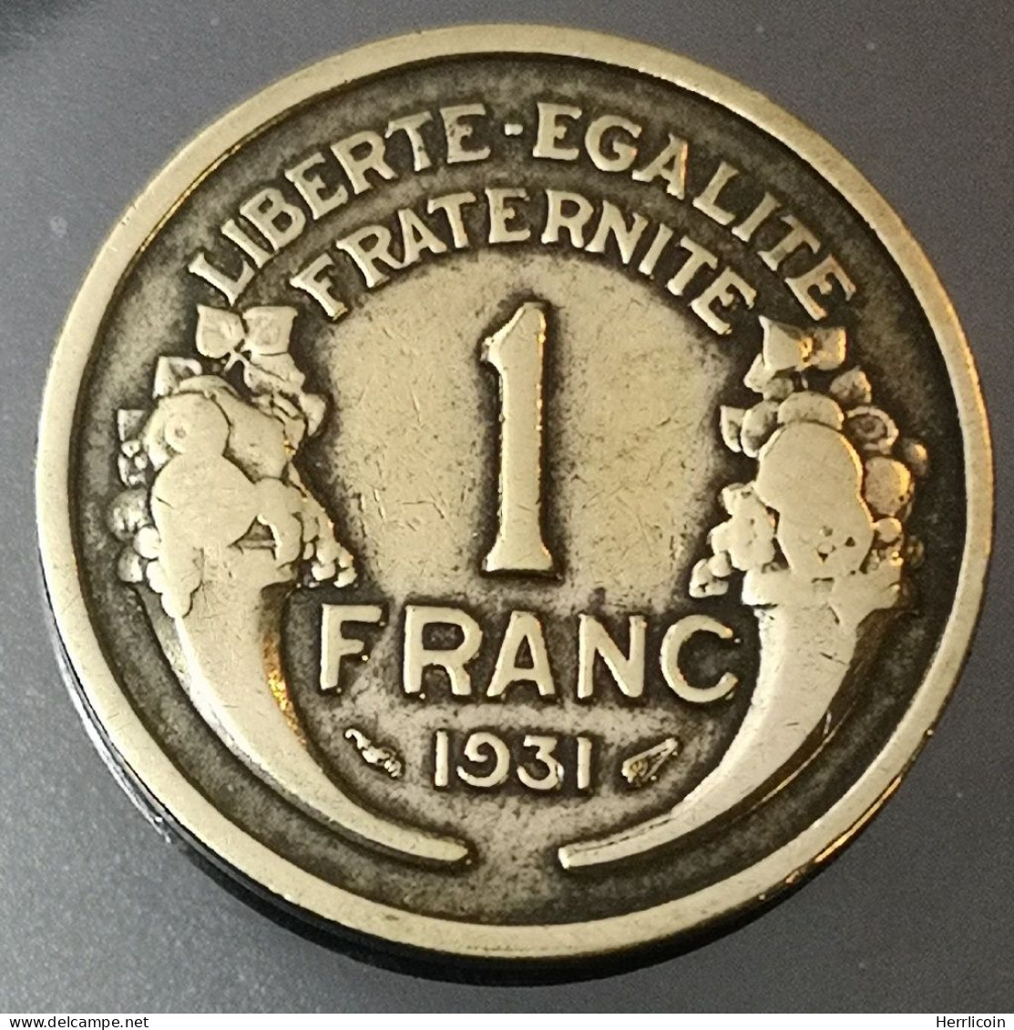 Monnaie France - 1931  - 1 Franc Morlon Cupro-aluminium - 1 Franc