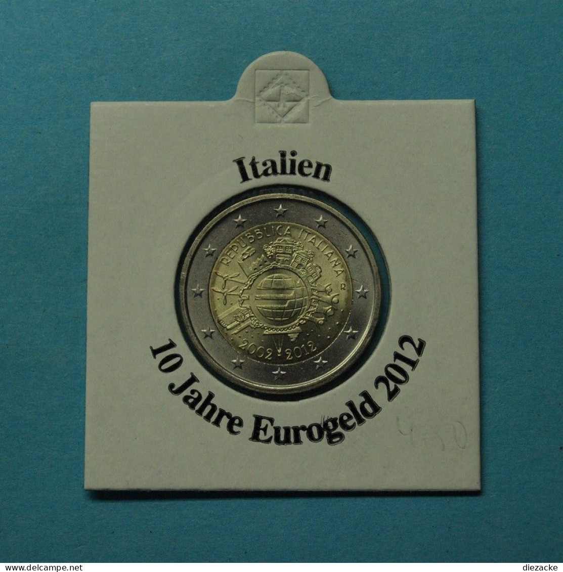 Italien 2012 2 Euro 10 Jahre Euro Bargeld ST (M5344 - Herdenking