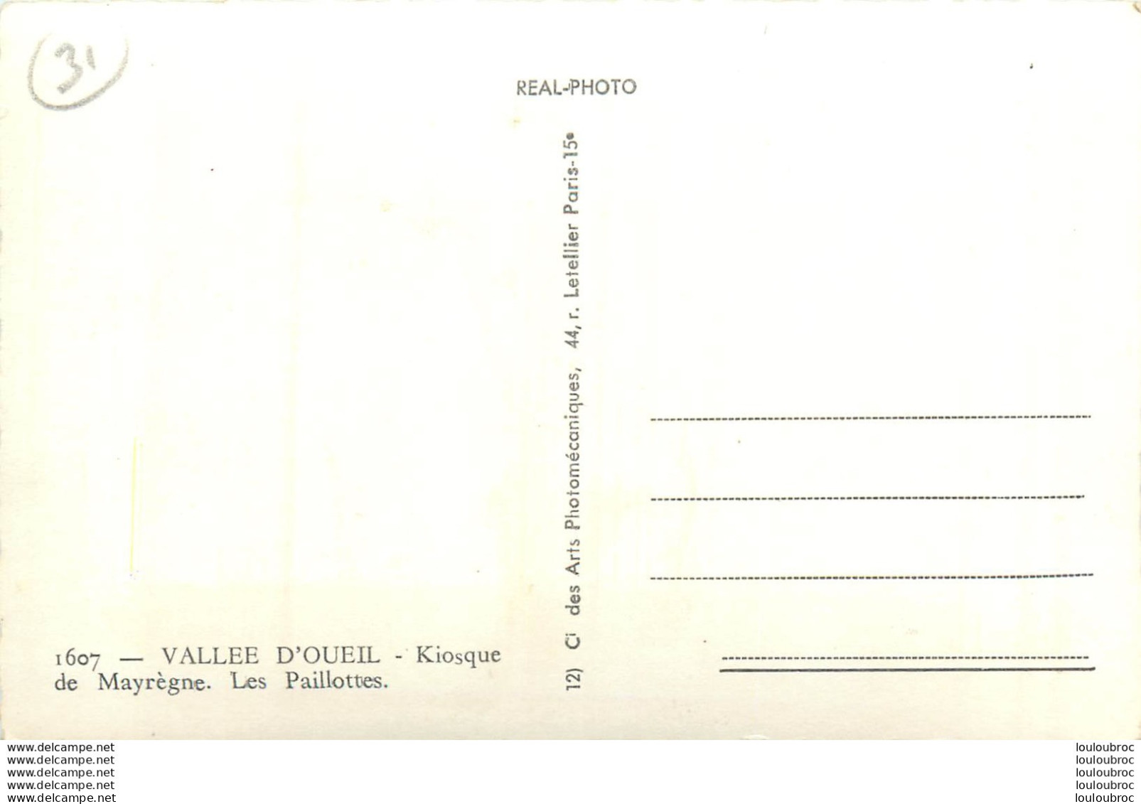 VALLEE D'OUEIL KIOSQUE DE MAYREGNE LES PAILLOTTES - Sonstige & Ohne Zuordnung