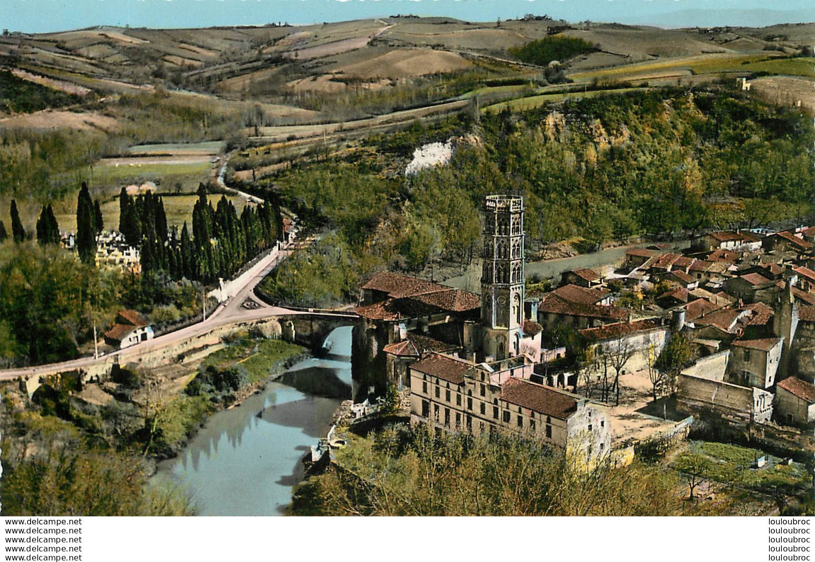 RIEUX VOLVESTRE VUE AERIENNE EGLISE ET  L'ARIZE - Sonstige & Ohne Zuordnung