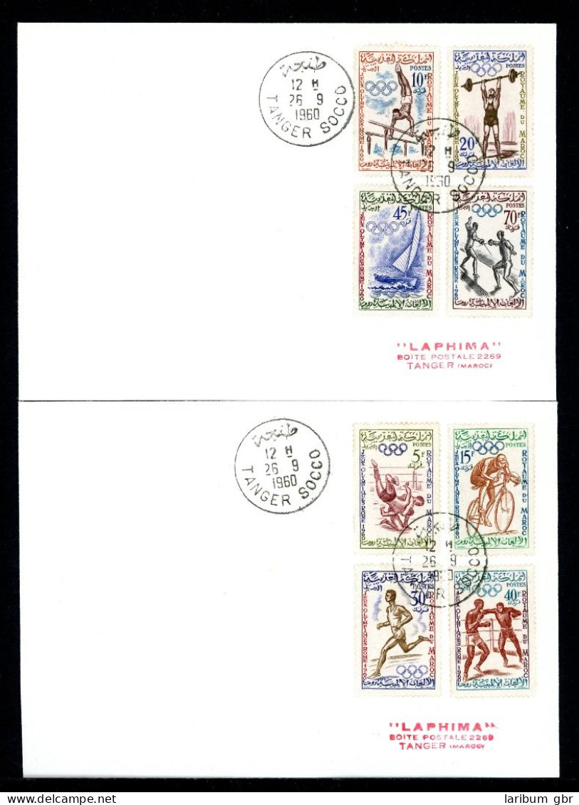 Marokko 462-469 Tanger, Olympia 1960 Rom Ersttagesbrief/FDC #JS121 - Marokko (1956-...)