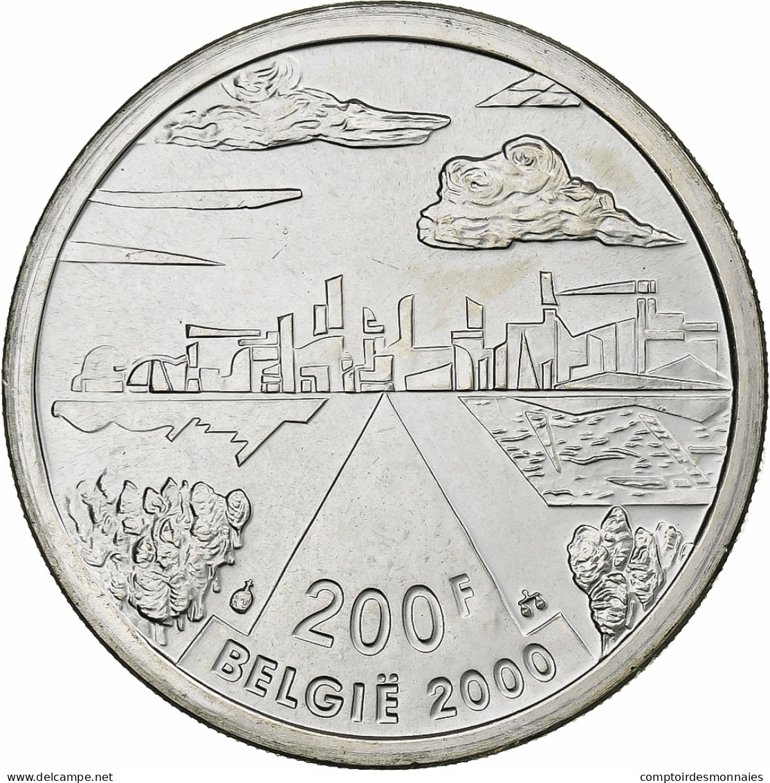 Belgique, Albert II, 200 Francs, 2000, Argent, SPL - 200 Frank