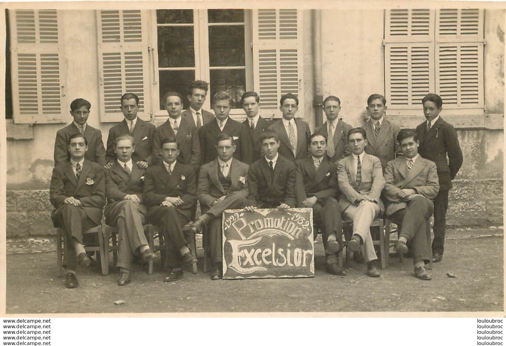 DRAGUIGNAN CARTE PHOTO ECOLE NORMALE D'INSTITUTEURS DE DRAGUIGNAN 1929-1932  VOIR SCAN DU COMMENTAIRE - Draguignan