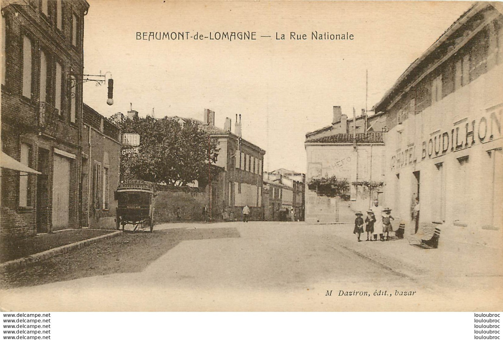 BEAUMONT DE LOMAGNE LA RUE NATIONALE - Beaumont De Lomagne