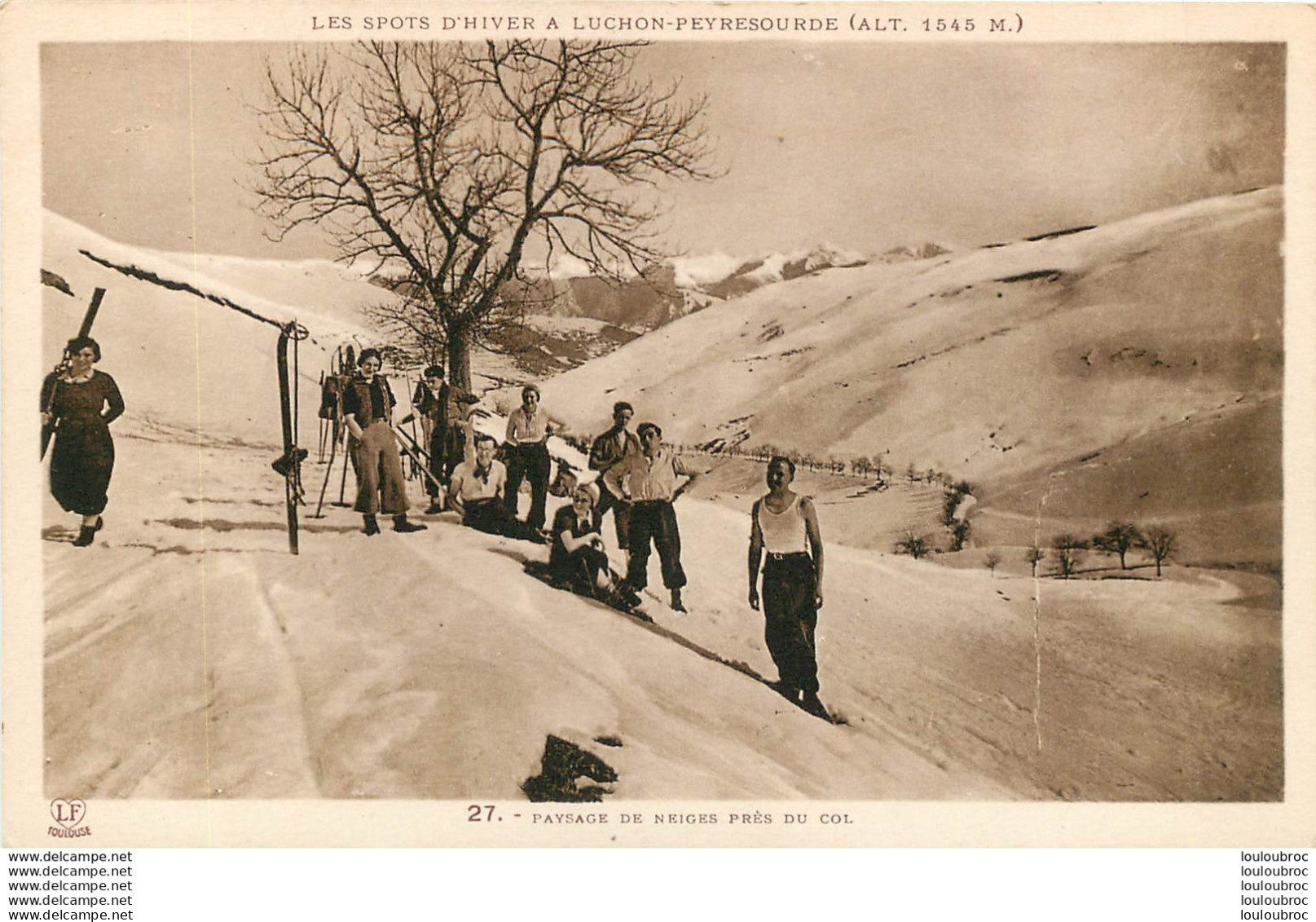 LUCHON PEYRESOURDE LES SPORTS D'HIVER - Luchon