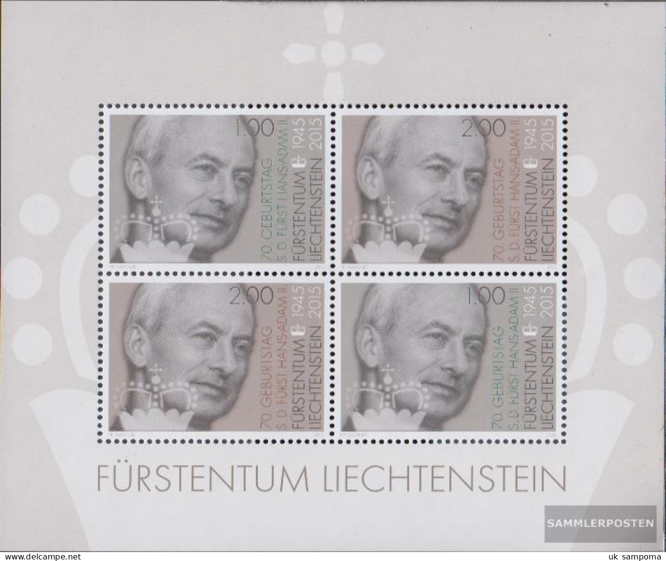 Liechtenstein Block27 (complete Issue) Unmounted Mint / Never Hinged 2015 Hans Adam - Neufs