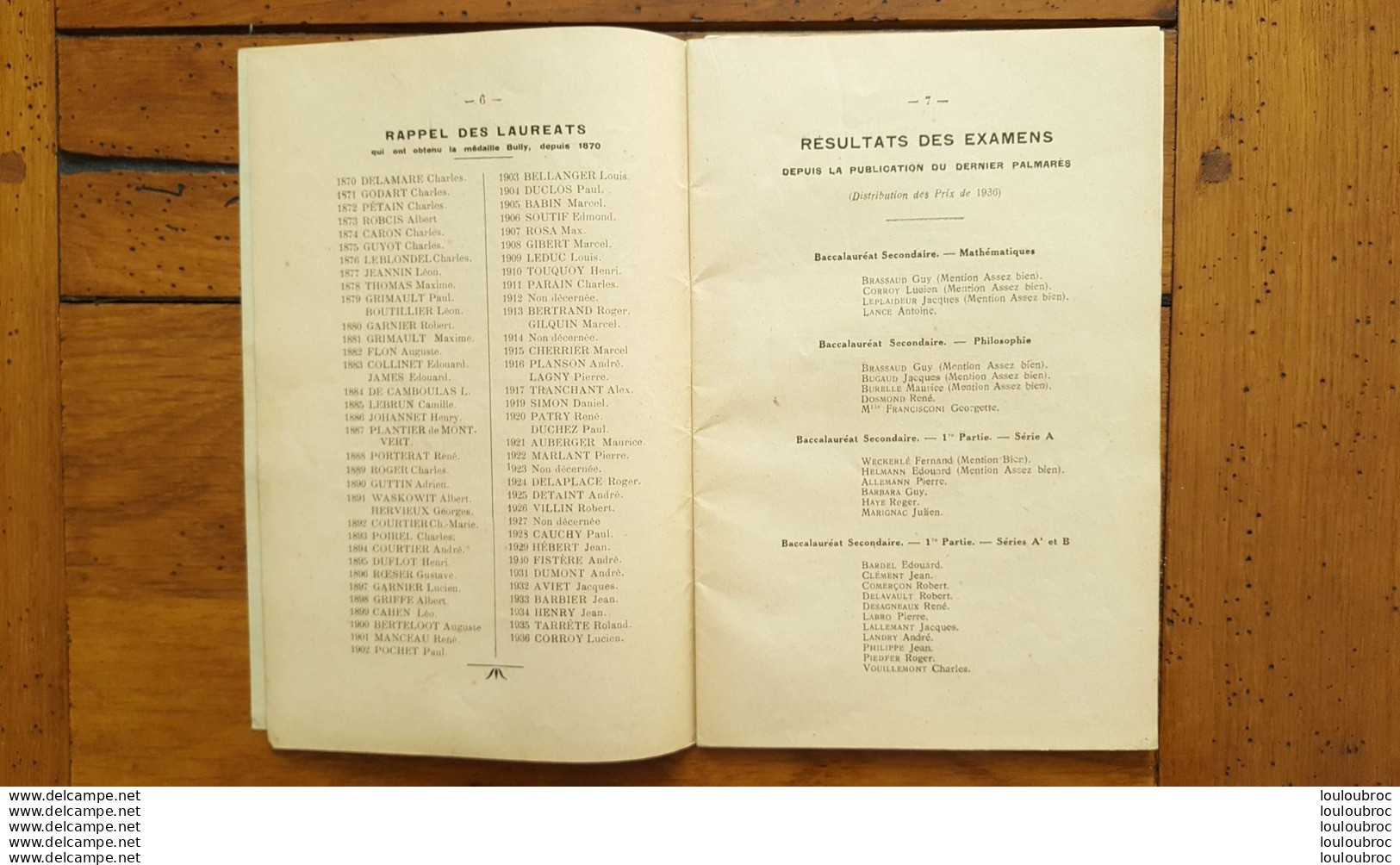 COLLEGE DE MEAUX DISTRIBUTION SOLENNELLE DES PRIX 1937 M. FRANCOIS DE TESSAN  LIVRET DE 47 PAGES AVEC TOUS LES NOMS - Historische Documenten