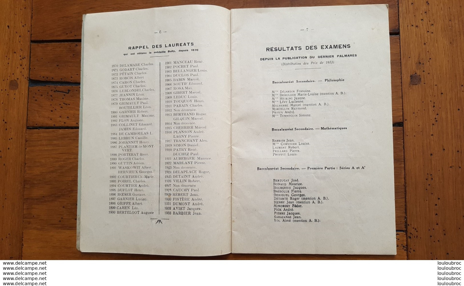 COLLEGE DE MEAUX DISTRIBUTION SOLENNELLE DES PRIX 1934 LIVRET DE 47 PAGES AVEC TOUS LES NOMS - Historische Dokumente