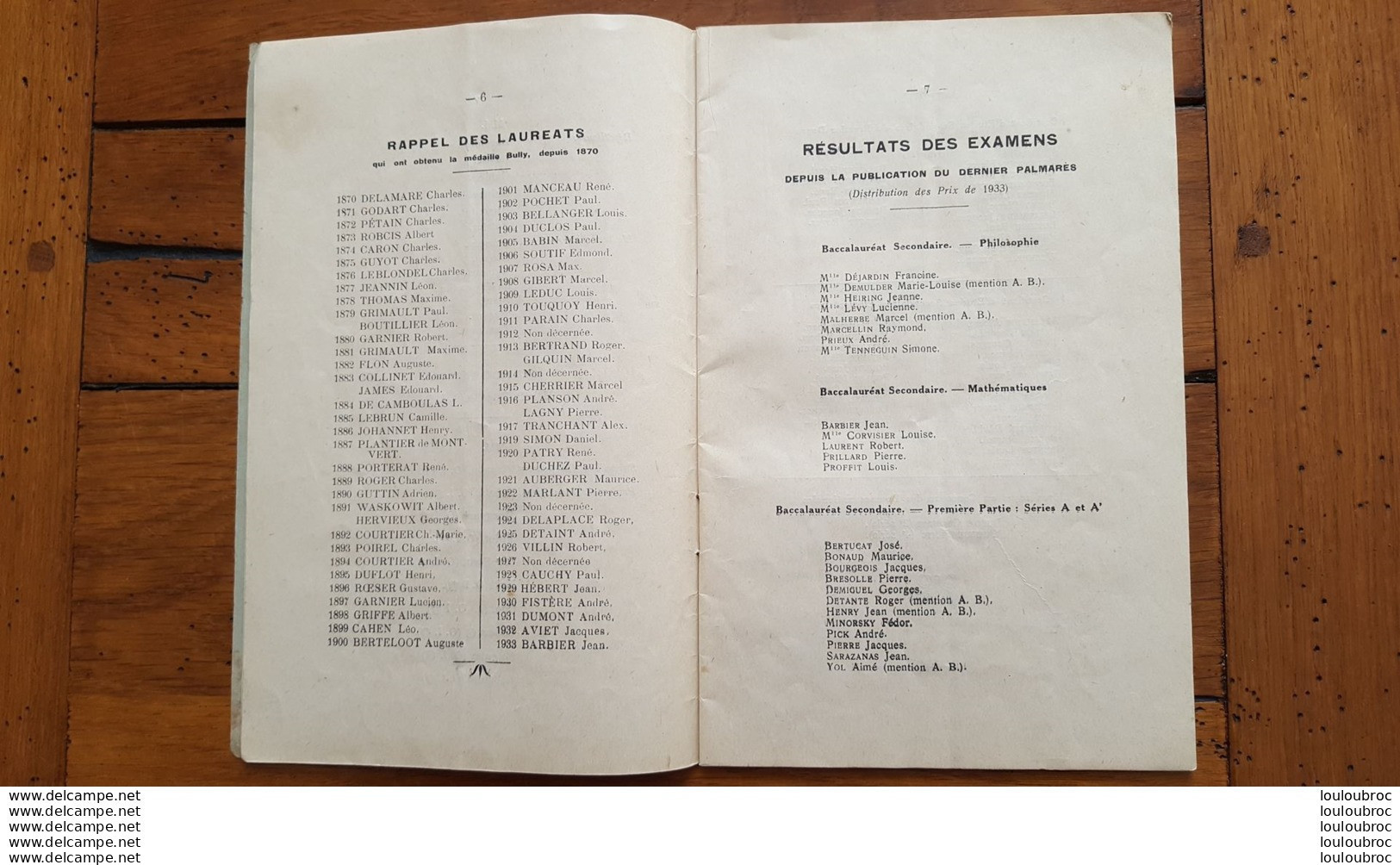 COLLEGE DE MEAUX DISTRIBUTION SOLENNELLE DES PRIX 1934 LIVRET DE 47 PAGES AVEC TOUS LES NOMS - Historical Documents