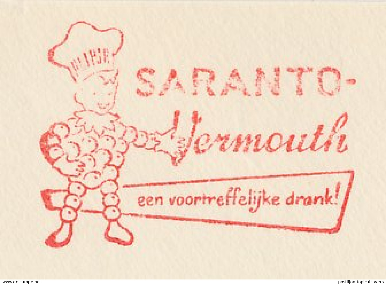 Meter Cover Netherlands 1963 Vermouth - Flipje - Tiel - Andere & Zonder Classificatie