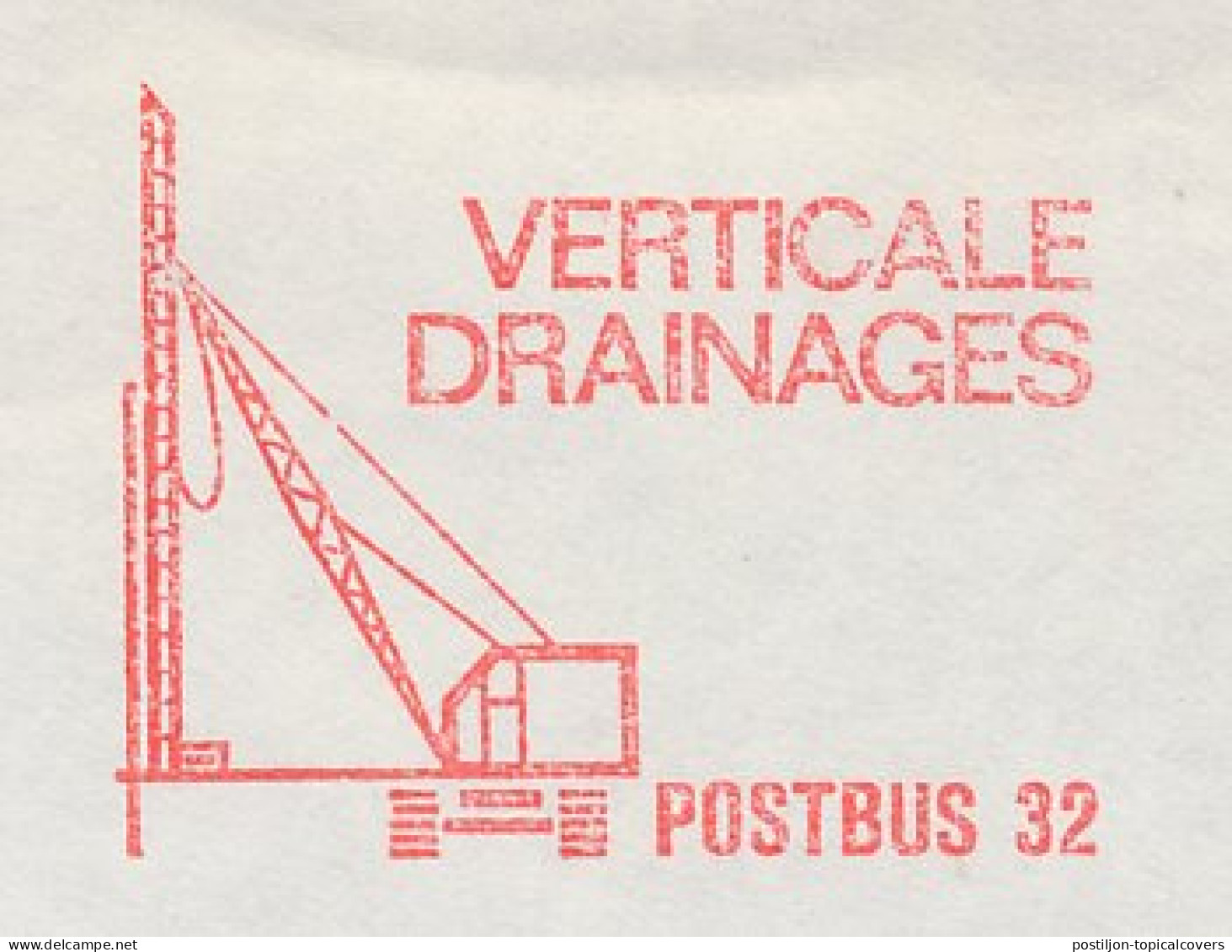 Meter Cover Netherlands 1970 Vertical Drain - Road Construction - Papendrecht - Sonstige & Ohne Zuordnung