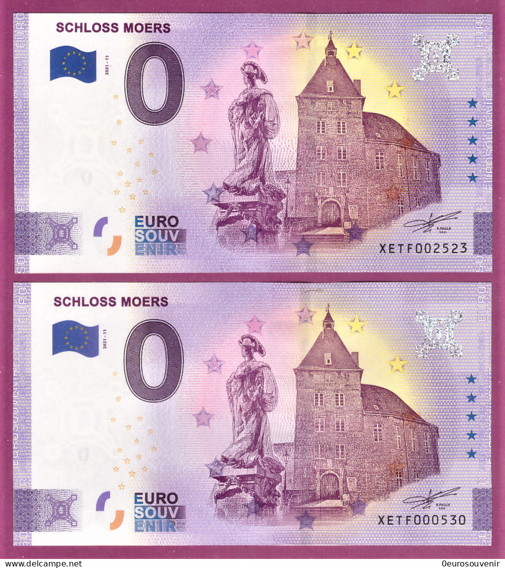 0-Euro XETF 2021-11 SCHLOSS MOERS SET NORMAL+ANNIVERSARY - Pruebas Privadas