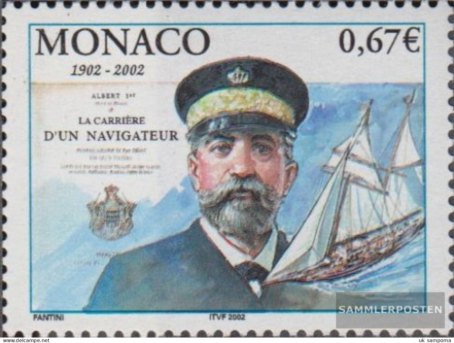 Monaco 2591 (complete Issue) Unmounted Mint / Never Hinged 2002 Prince Albert I. - Unused Stamps