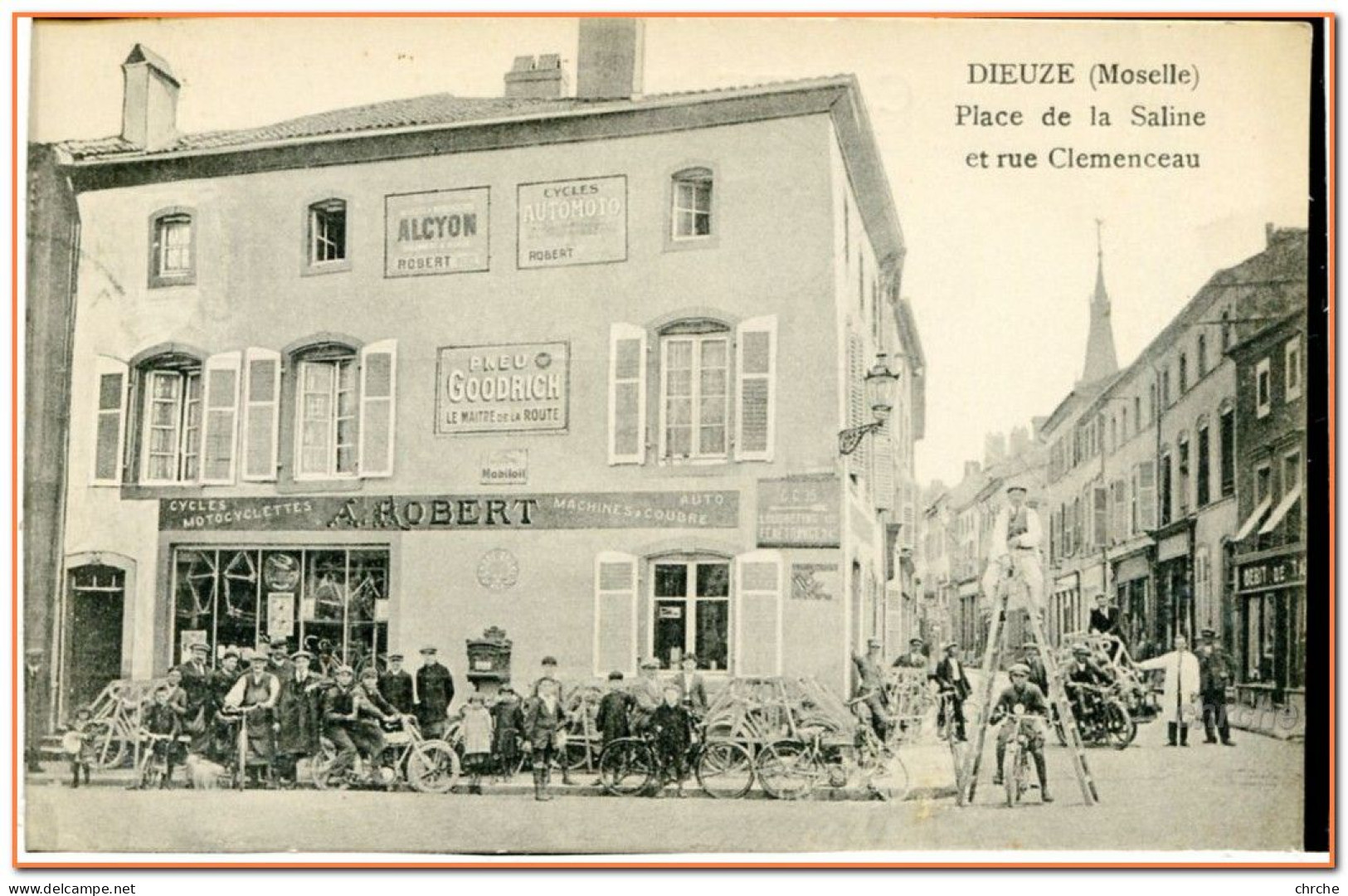 57 - DIEUSE - Place De La Saline Et Rue Clémenceau - Cycles A. Robert  *** PLAN RARE *** - Dieuze