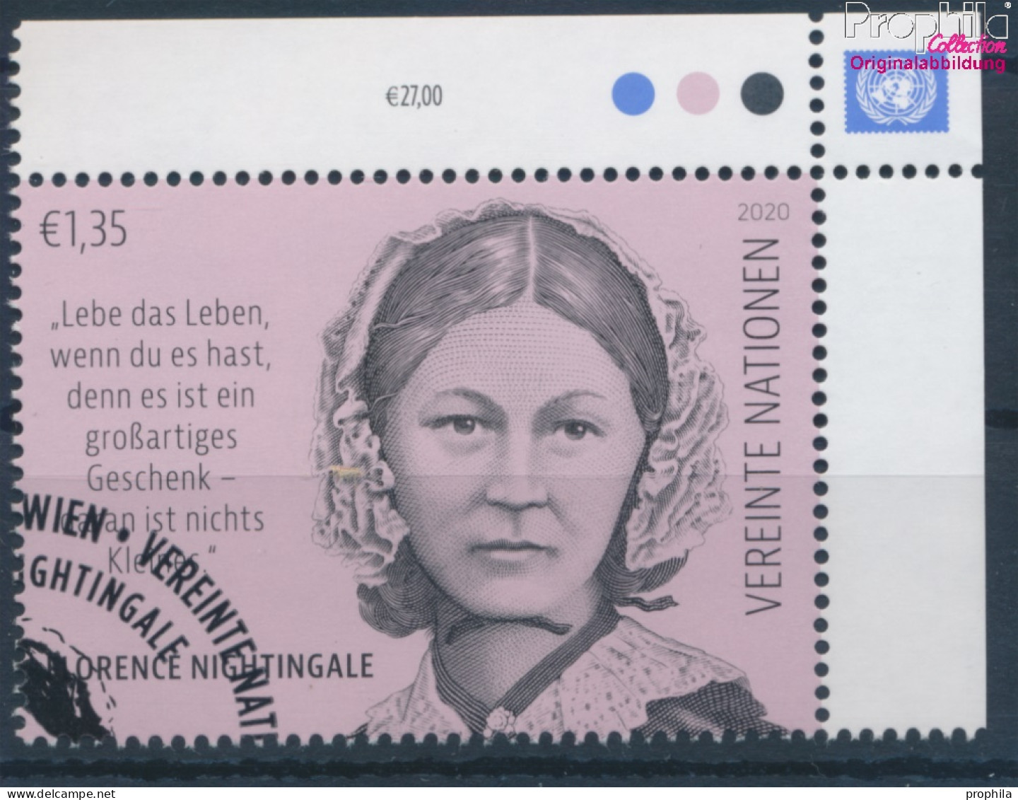 UNO - Wien 1086 (kompl.Ausg.) Gestempelt 2020 Florence Nightingale (10357203 - Gebraucht