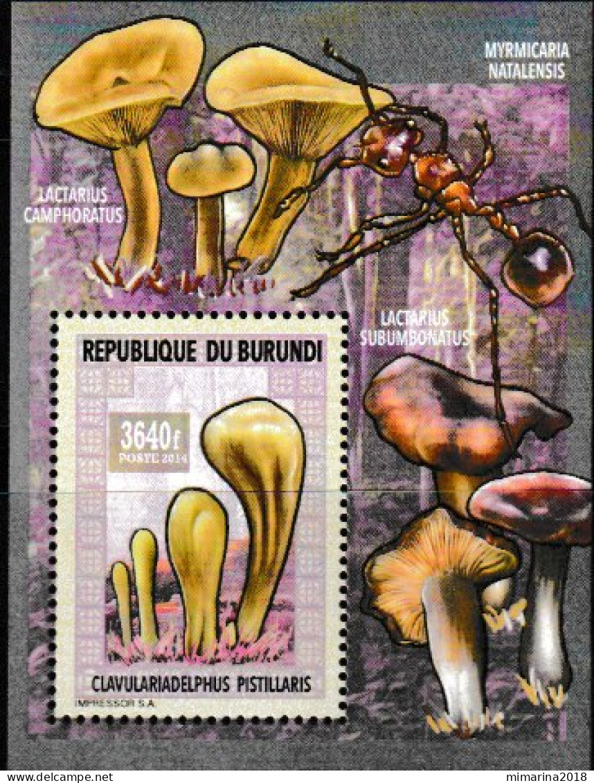 BURUNDI  2014  MNH  "MUSHROOMS" - Paddestoelen