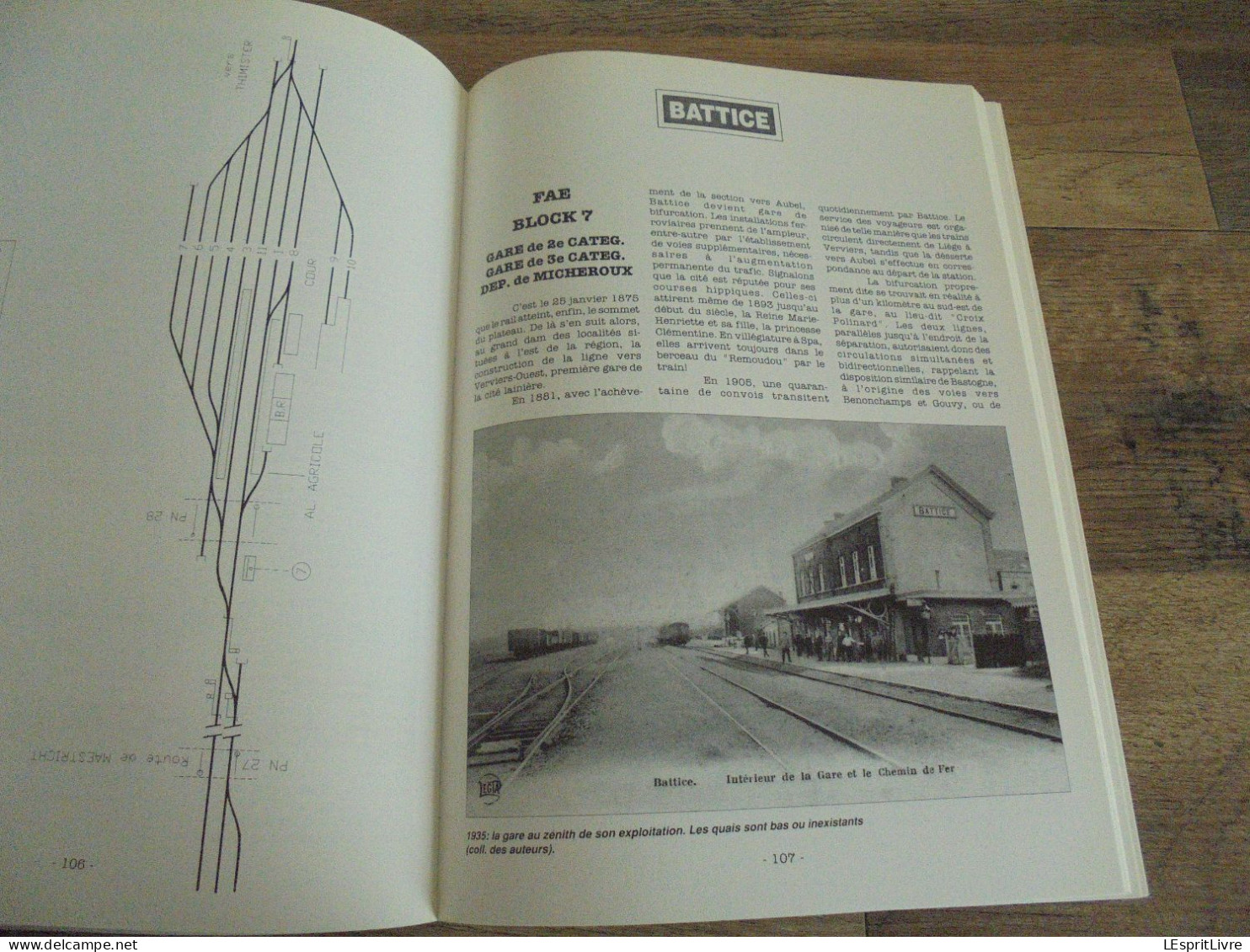 LES CHEMINS DE FER DU PAYS D' HERVE Régionalisme L 38 Moresnet Chaineux Plombières Battice Gemmenich Calamine Micheroux