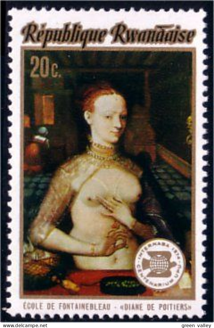 777 Rwanda Diane De Poitiers Nude Nu Nudes Nus MNH ** Neuf SC (RWA-122a) - Unused Stamps