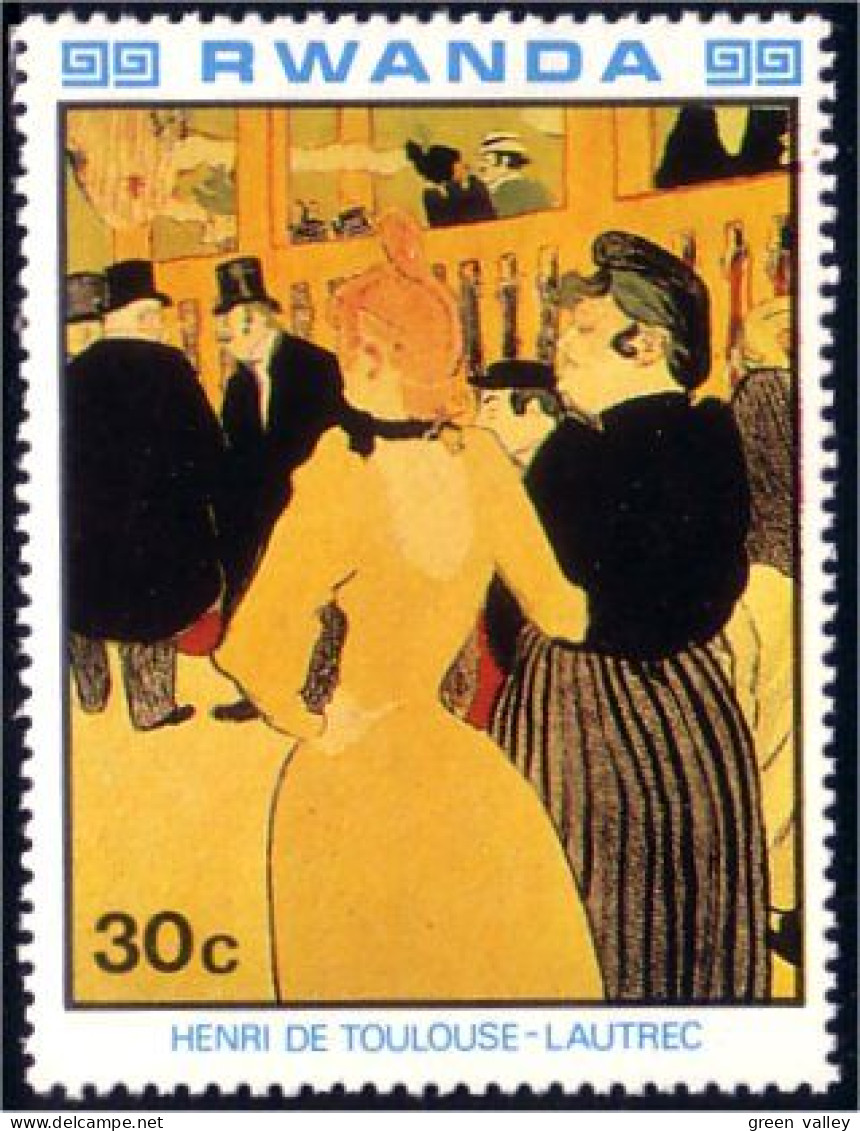 777 Rwanda Toulouse-Lautrec MNH ** Neuf SC (RWA-120b) - Autres & Non Classés