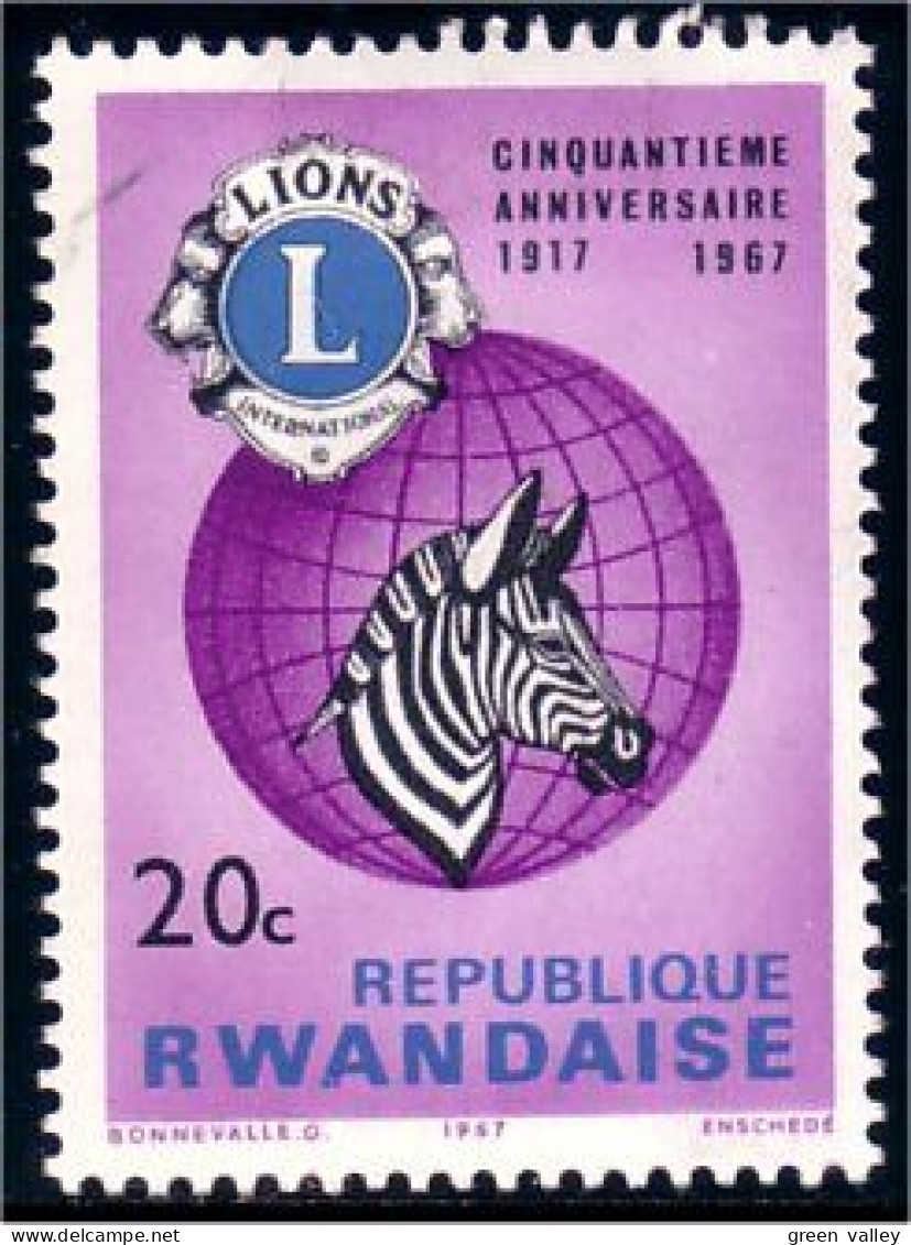777 Rwanda Lions Club MH * Neuf (RWA-85) - Rotary, Lions Club