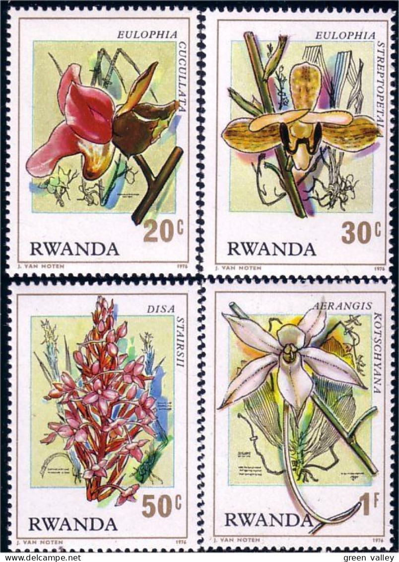 777 Rwanda Fleurs Flowers MH * Neuf (RWA-80) - Other & Unclassified