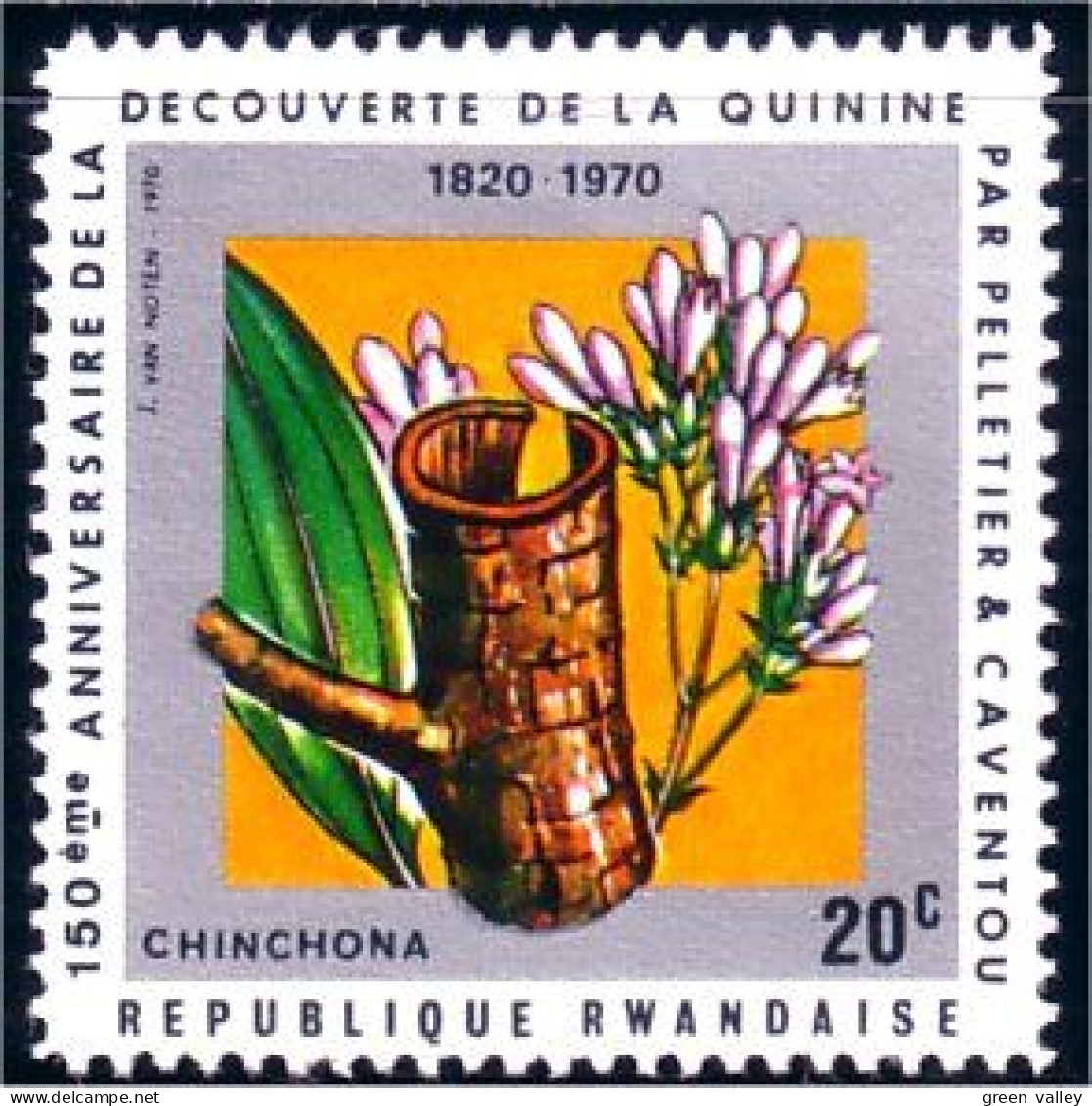 777 Rwanda Quinine MNH ** Neuf SC (RWA-26b) - Pharmacie